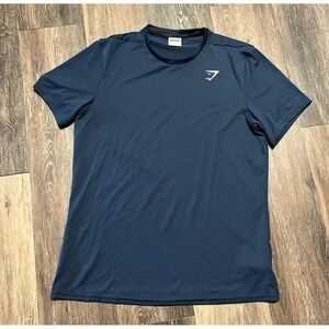 Mens Gymshark Active Performance Gym Workout Crewneck Shirt